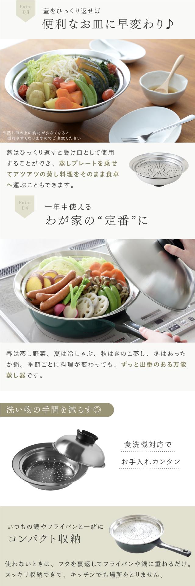 のせるだけで簡単蒸し器  lp05