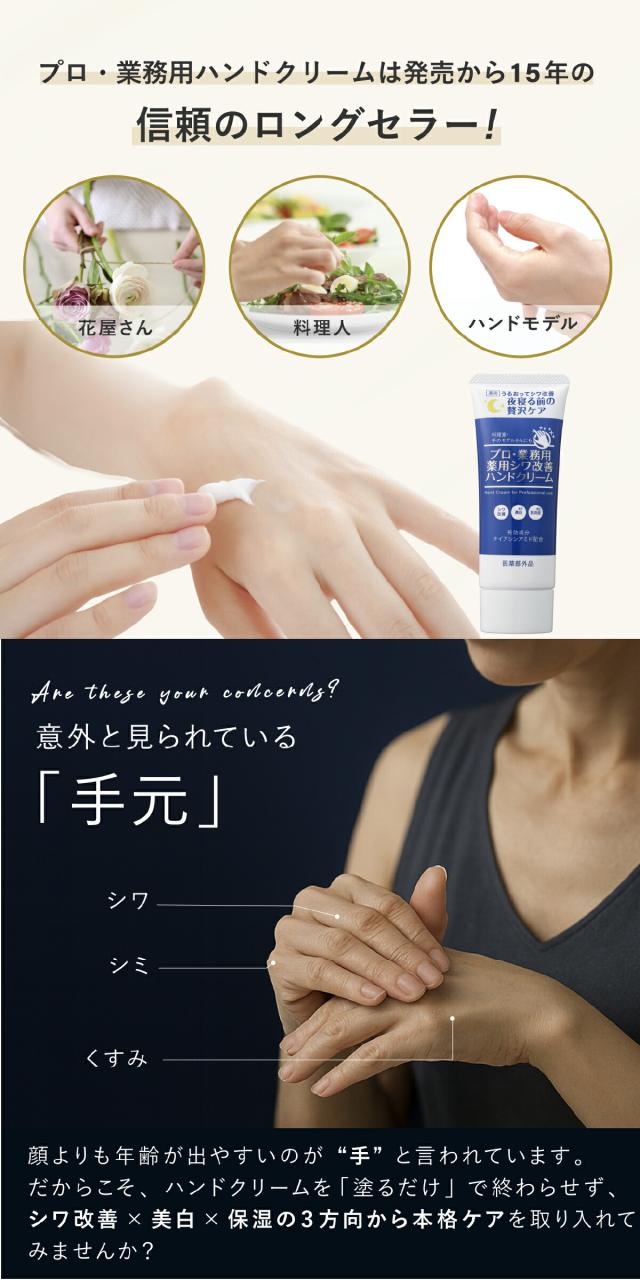 プロ業務用ハンドクリーム薬用シワ改善 lp02