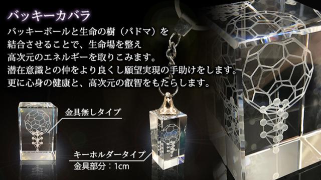 3Dカバラ[バッキーカバラ]キーホルダー