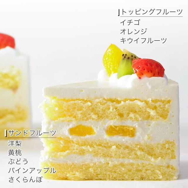 こどもの日ケーキ フルーツ三種生クリーム