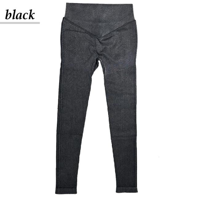 3D立体美尻 リブ編み厚手のトレーニングパンツ