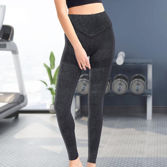 3D立体美尻 リブ編み厚手のトレーニングパンツ