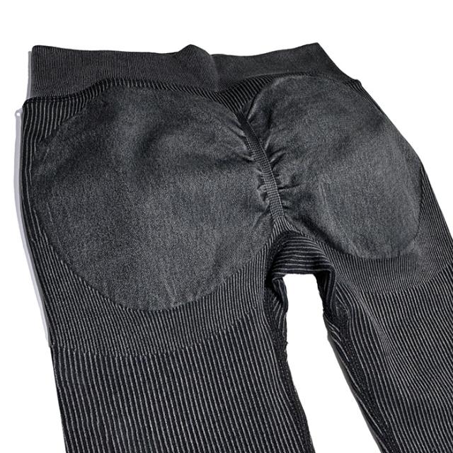 3D立体美尻 リブ編み厚手のトレーニングパンツ