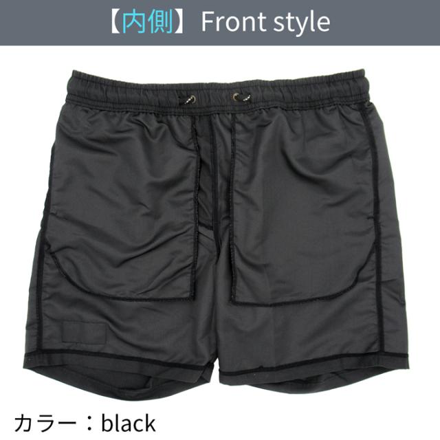 インナーなしですっきり！水陸両用メンズサーフパンツ無地