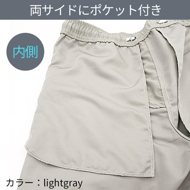 インナーなしですっきり！水陸両用メンズサーフパンツ無地