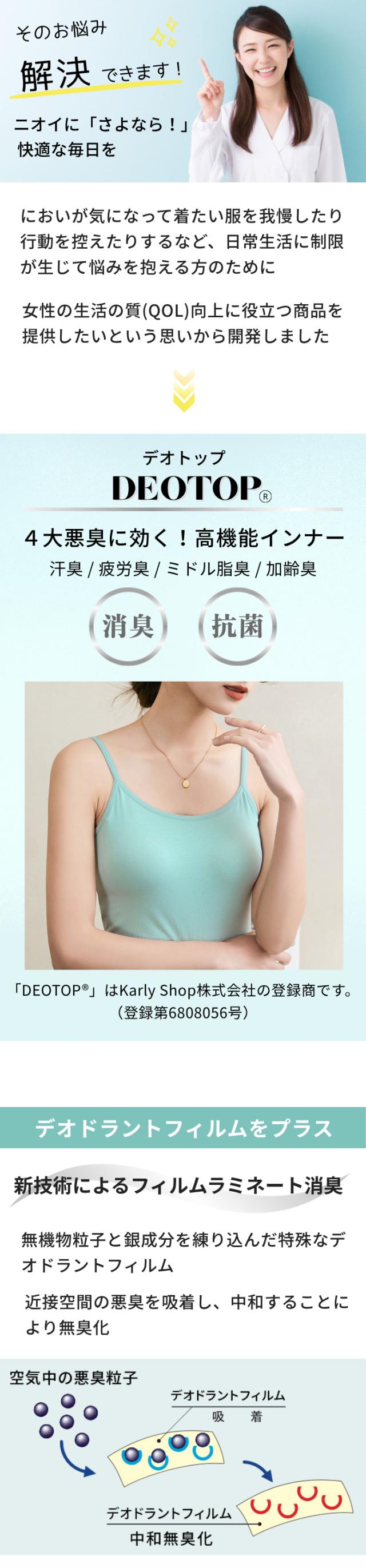 【1位獲得！】快適すぎるブラトップに消臭・抗菌機能をプラス