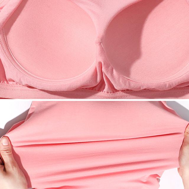 汗をかいてもサラッと快適！カップ付きロングキャミソール