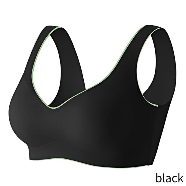 【送料無料】楽すぎ！おしゃれなバイカラーのシームレスブラ