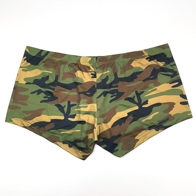 【送料無料】 迷彩柄ローライズメンズボクサーパンツ