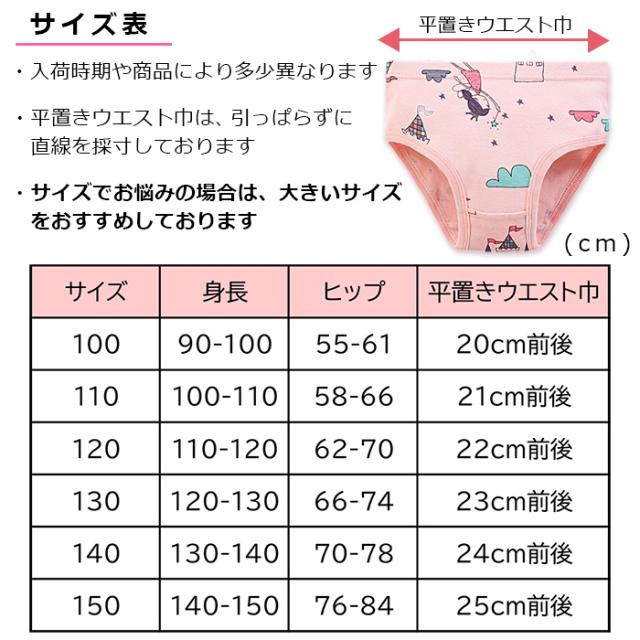女の子の可愛いショーツ３枚セット