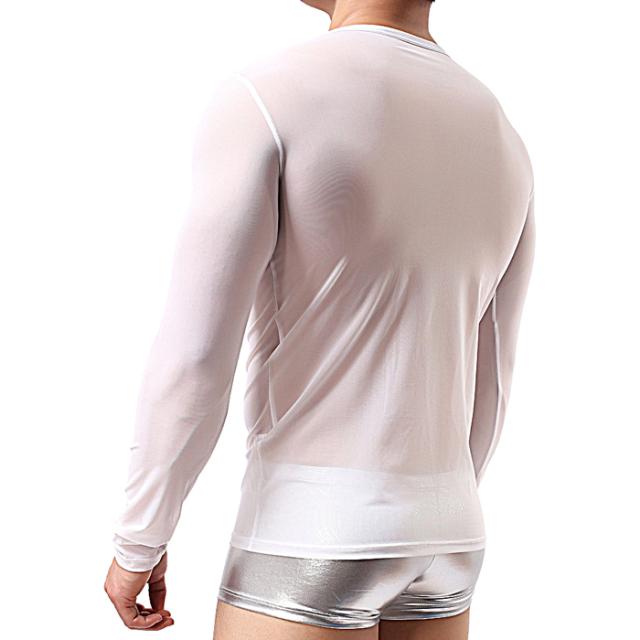 メンズセクシー長袖シャツ