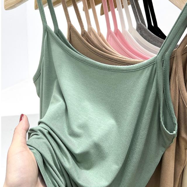 定番無地プチプラキャミソールタンクトップ