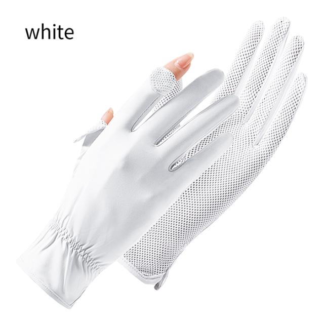 手首ちょっと上までの丈が嬉しい涼しいメッシュ手袋