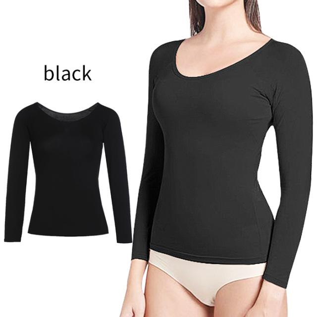 大きめ汗取りパッド付き サラサラ快適長袖インナー