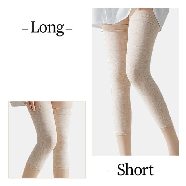 脚にも腕にも使える 綿混のあったかレッグウォーマー