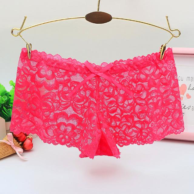 【プチプラ】 総レースのレディースボックスショーツ
