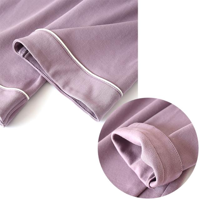 コットン100肌触りの良い滑らか男女パジャマ