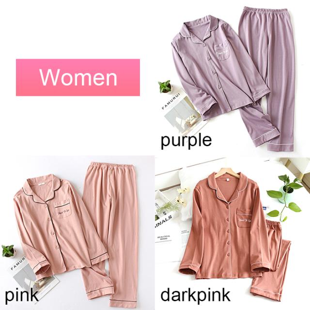 コットン100肌触りの良い滑らか男女パジャマ