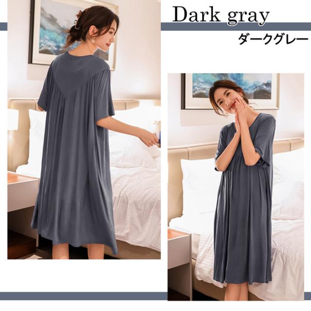 レディース半袖ゆったりワンピース