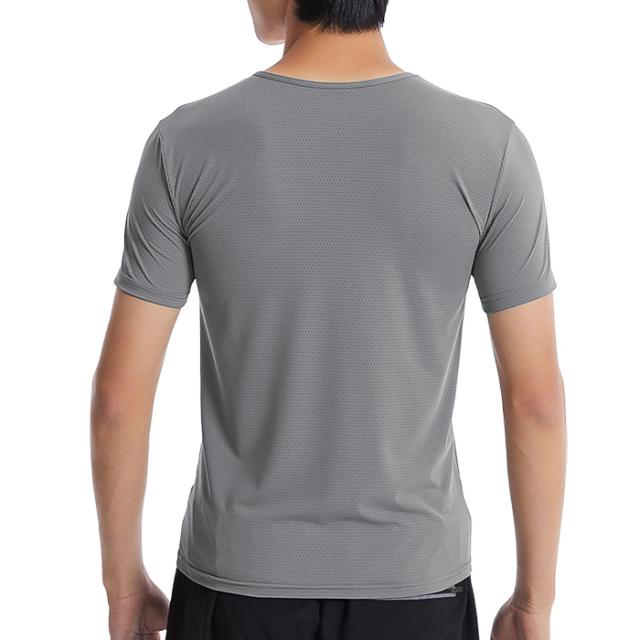【送料無料】 マイクロメッシュの吸汗速乾メンズTシャツ