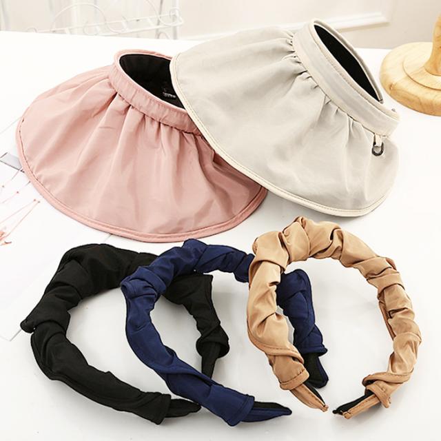 まるで日傘【2way】UVサンバイザー＆カチューシャ