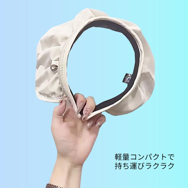 まるで日傘【2way】UVサンバイザー＆カチューシャ