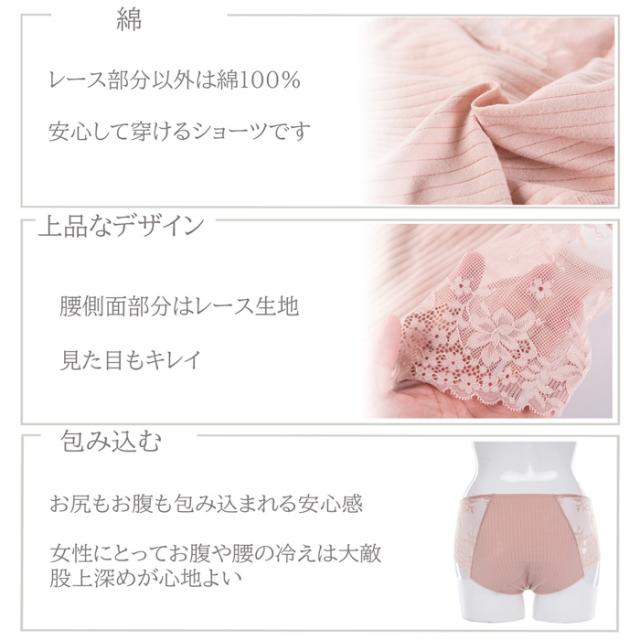 レディース綿95%レギュラーショーツ