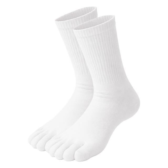 【送料無料】 綿混 抗菌防臭加工の5本指ソックス 3足セット