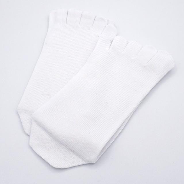 【送料無料】 綿混 抗菌防臭加工の5本指ソックス 3足セット