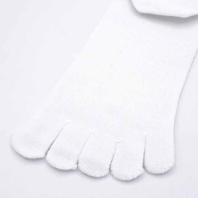 【送料無料】 綿混 抗菌防臭加工の5本指ソックス 3足セット