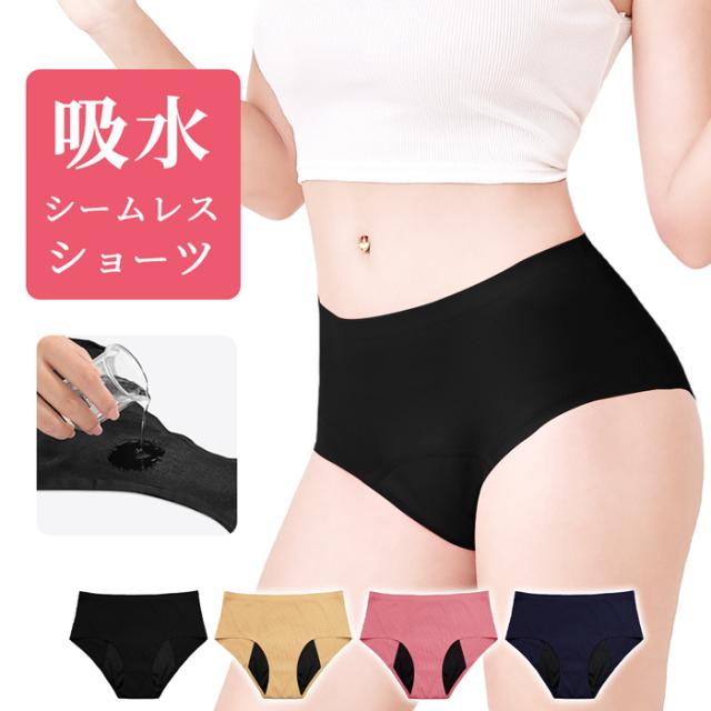 【送料無料】 多い日も安心 吸収型レギュラーショーツ
