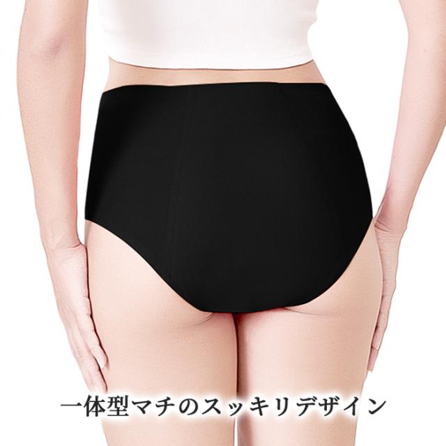 【送料無料】 多い日も安心 吸収型レギュラーショーツ