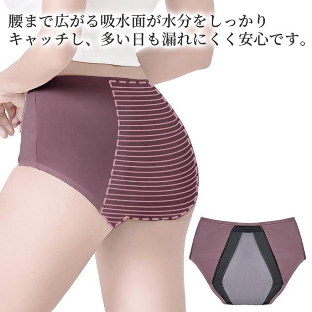 【送料無料】 多い日も快適 吸収型・速乾サニタリーショーツ