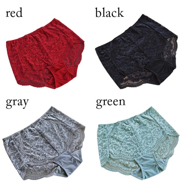 エレガントな総レースショーツ