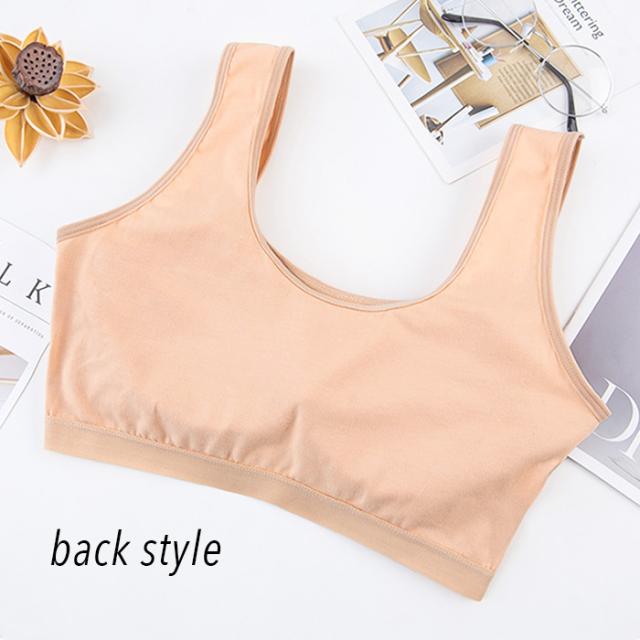 【送料無料】 綿95％ 快適カップ一体型ノンワイヤーブラ