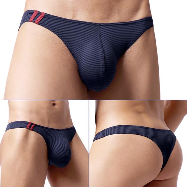 ボーダーでさりげなく魅せる、スタイリッシュメンズTバック