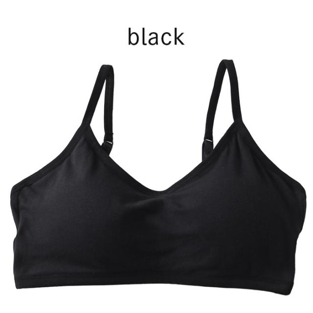【送料無料】 綿95%肩紐・アンダー調整可能ノンワイヤーブラ