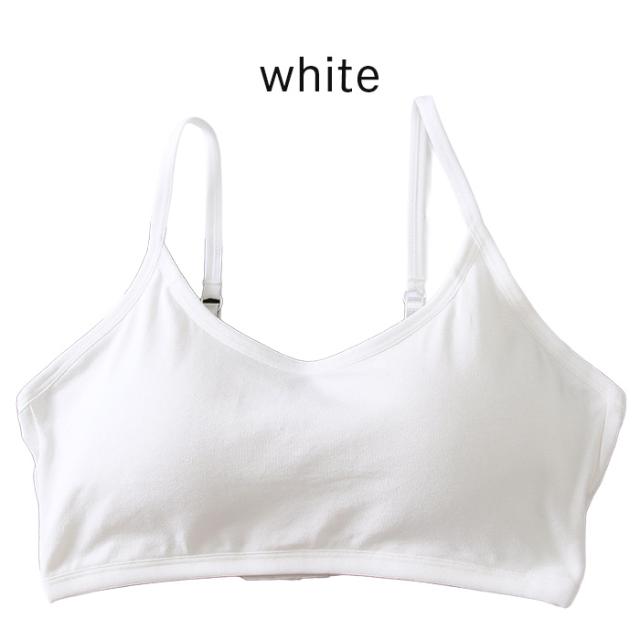 【送料無料】 綿95%肩紐・アンダー調整可能ノンワイヤーブラ