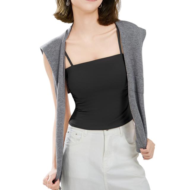 楽ちん＆今っぽい！1枚でキマる、クロップド丈ブラトップ