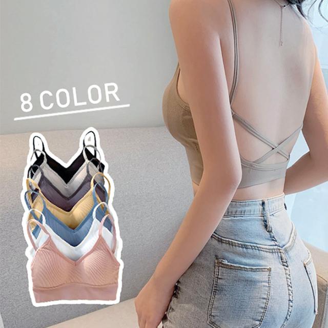 背中みせバッククロスブラトップ