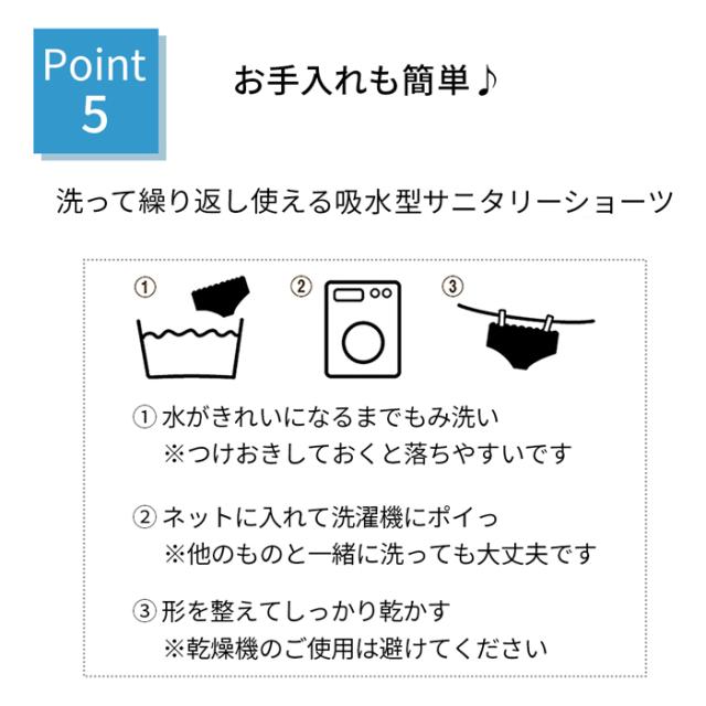 【送料無料】コットンでやさしい。幅広吸水で多い日も安心