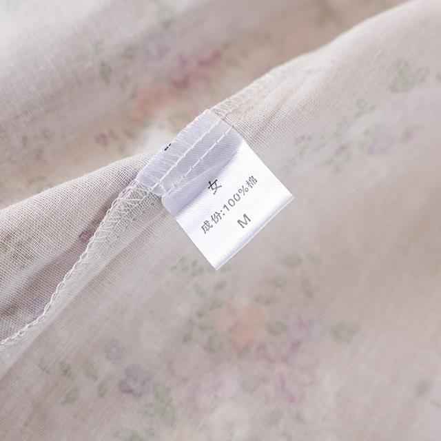 ダブルガーゼで肌にやさしい、レディース甚平パジャマ