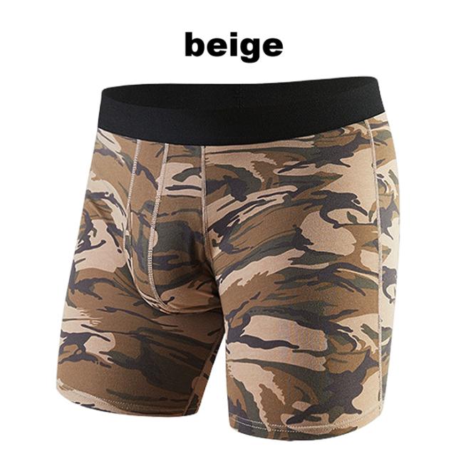 男らしさを引き立たせる 3部丈迷彩柄ボクサーパンツ