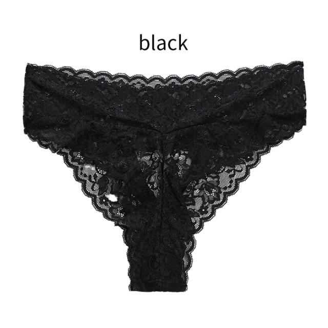 オープンバックデザインがセクシーな総レースTバック