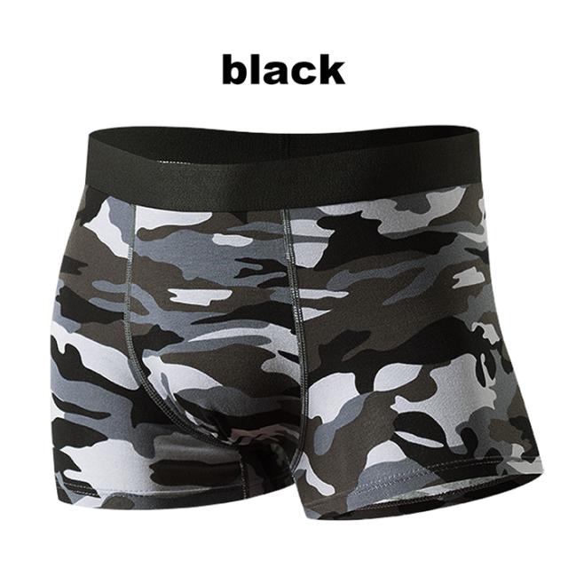 男らしさを引き立てる 迷彩柄ボクサーパンツ