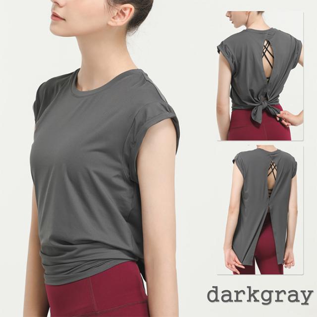 フレンチ袖ヨガウェア