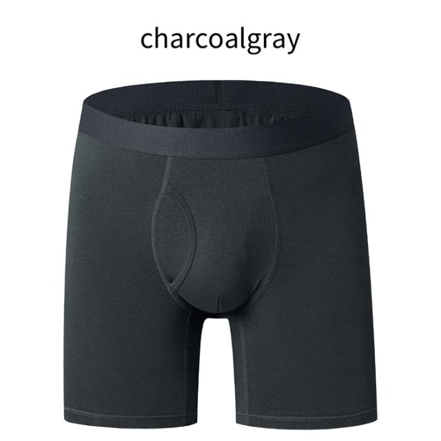 綿95％のやさしい肌ざわり、快適3分丈ボクサーパンツ