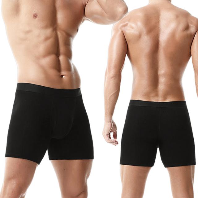 綿95％のやさしい肌ざわり、快適3分丈ボクサーパンツ