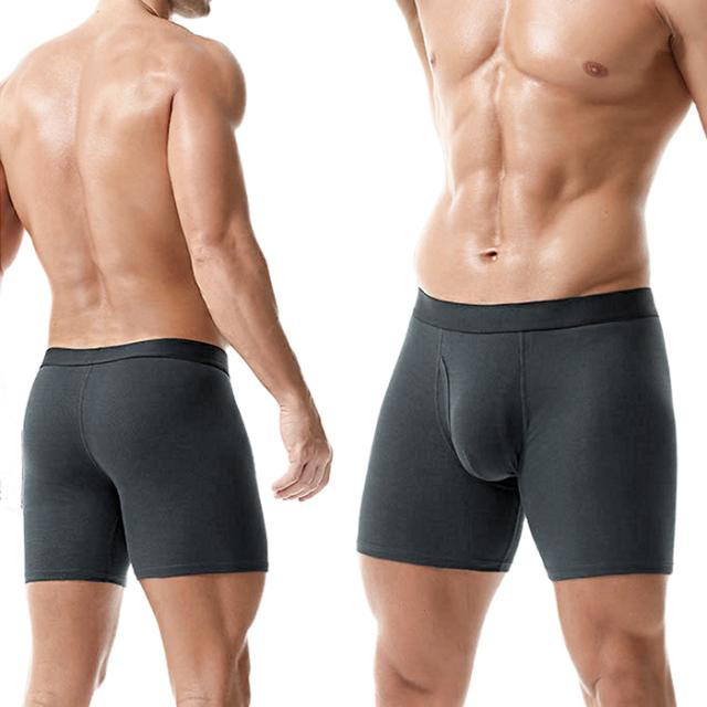 綿95％のやさしい肌ざわり、快適3分丈ボクサーパンツ