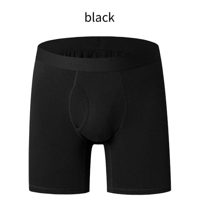 綿95％のやさしい肌ざわり、快適3分丈ボクサーパンツ